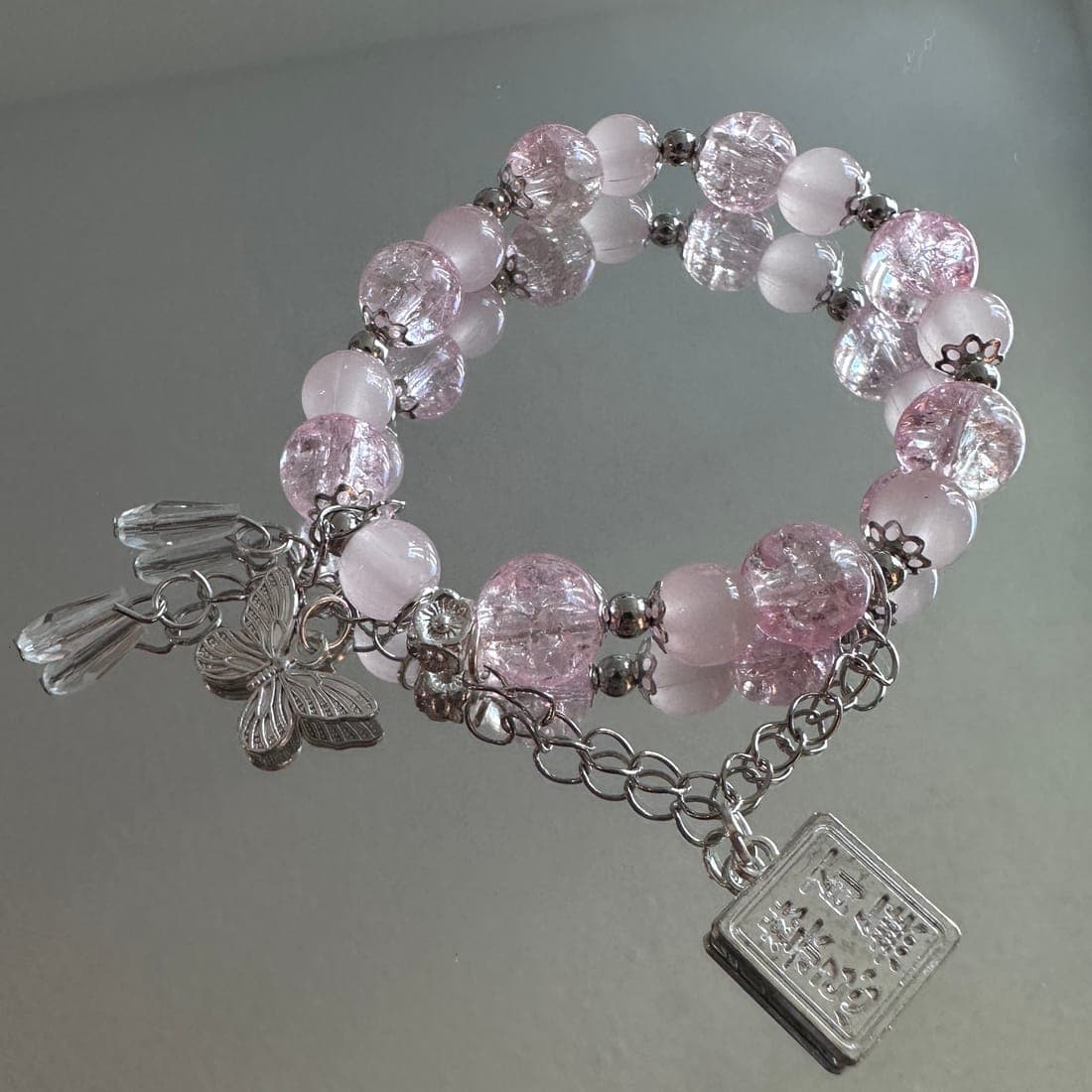 Blush Pink Charm Bracelet
