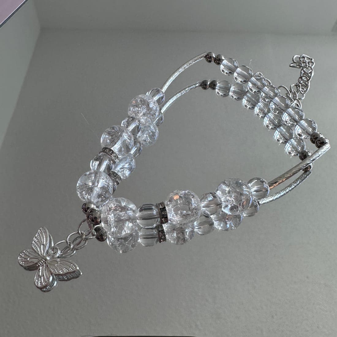 Clear Butterfly Bracelet