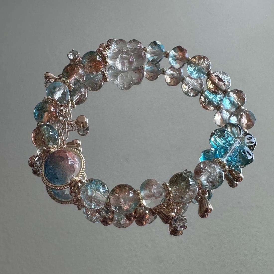 Aqua Crystal Bracelet